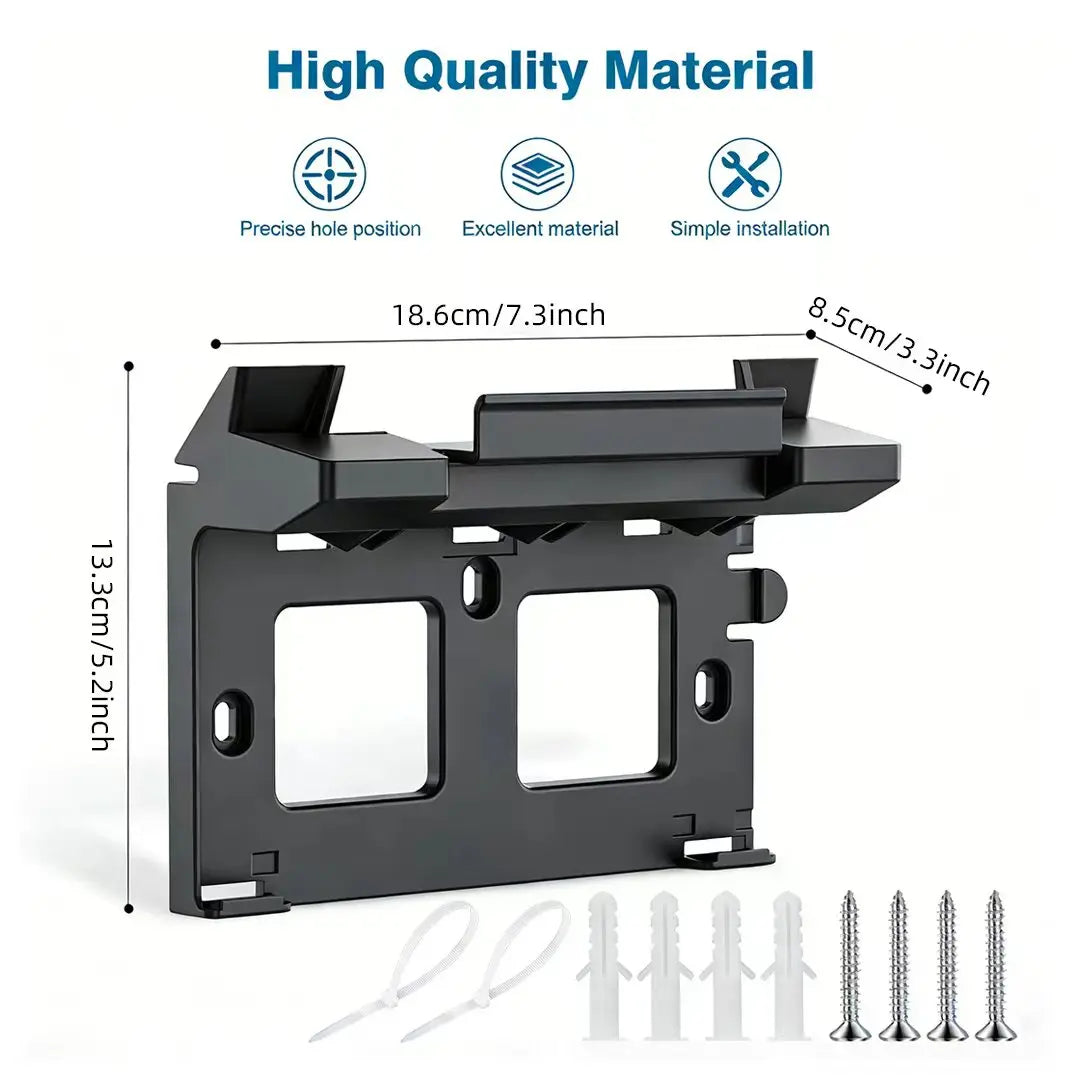 White Starlink Gen3 router wall mount and power supply mounting kit for Starlink V3 Standard and High Performance units.