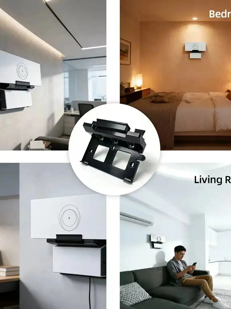 White Starlink Gen3 router wall mount and power supply mounting kit for Starlink V3 Standard and Gen3 High Performance.