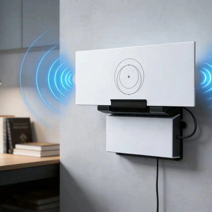 White Starlink Gen3 router wall mount and power supply mounting kit for Starlink V3 Standard and Gen3 High Performance.