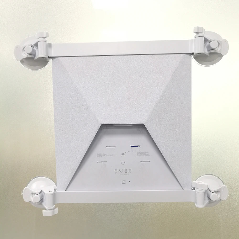 Starlink Mini Car Mount Kit with suction cup and flexible adjustment, designed for secure satellite antenna mounting on vehicles.
