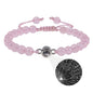 White turquoise custom photo projection bracelet by BackupMyFilesNow.com featuring engraved text in 100 languages.