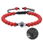 White turquoise custom photo projection bracelet by BackupMyFilesNow.com featuring engraved text in 100 languages.