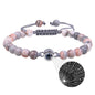 White turquoise Custom Photo Projection Bracelet by BackupMyFilesNow.com featuring engraved text in 100 languages.