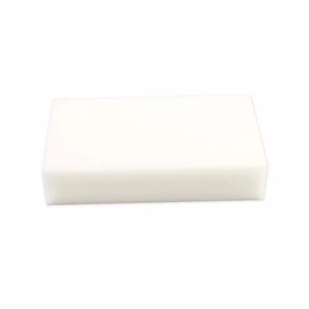 Set of 100 white melamine sponge erasers for cleaning car, kitchen, office, and bathroom surfaces, 10x6x2cm each.