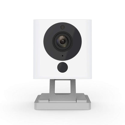 Wireless smart home security camera system in white by BackupMyFilesNow.com, featuring multiple cameras and sleek design for home security.