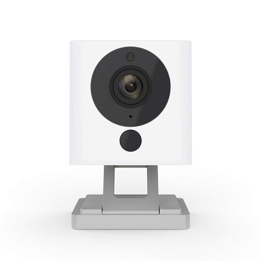 Wireless smart home security camera system in white by BackupMyFilesNow.com, featuring multiple cameras and sleek design for home security.