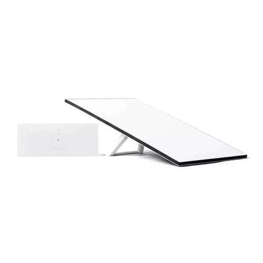 White Starlink Internet Kit with fourth-generation mini satellite antenna and phased array technology, portable and suitable for worldwide use.