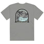 Men’s Island Time Heavyweight T-shirt by BACKUPMYFILESNOW.COM® featuring a casual fit and island-themed graphic design.