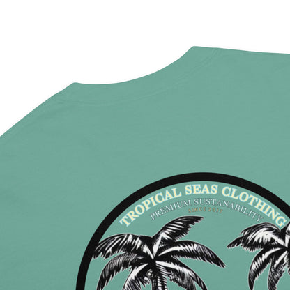 Men’s Island Time heavyweight T-shirt by BACKUPMYFILESNOW.COM® featuring a relaxed fit and island-inspired graphic design.