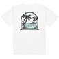 Men’s Island Time heavyweight T-shirt by BACKUPMYFILESNOW.COM® with island-themed graphic on white cotton fabric.