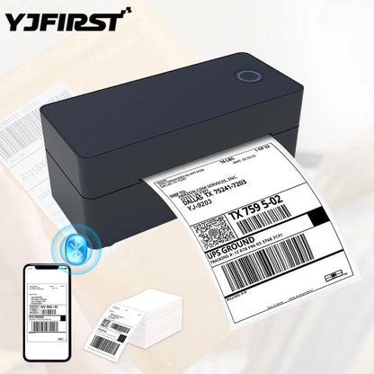 BackupMyFilesNow BT Mini Thermal Shipping Label Printer 4x6 for small business, USB connection, no roll mount, ideal for eBay, Shopify, UPS.