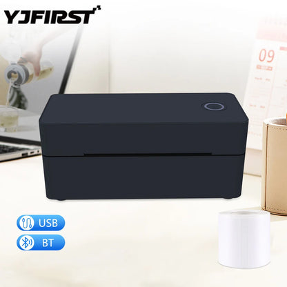 BackupMyFilesNow BT Mini Thermal Shipping Label Printer 4x6 for small business, USB connection, compatible with eBay, Shopify, UPS