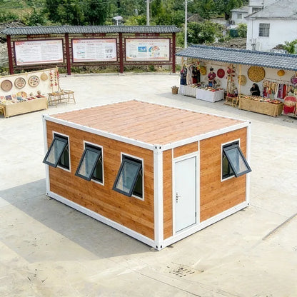 White 20ft or 40ft expandable mobile home with 2 to 5 bedrooms, foldable prefab container house, luxury villa by BACKUPMYFILESNOW.COM®