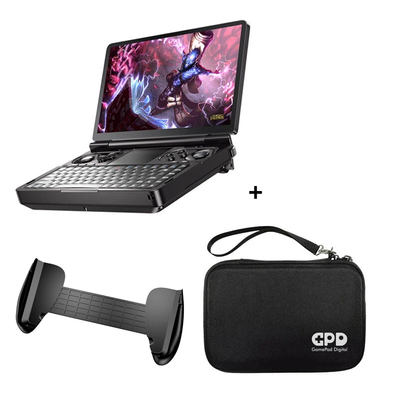 GPD WIN Mini 2025 handheld gamepad tablet with 7-inch screen, AMD AI-9 HX processor, 32/64GB RAM, 1-2TB storage, portable mini PC