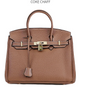 Platinum women's bag made from first layer cowhide leather, featuring a sleek design and high-quality craftsmanship.