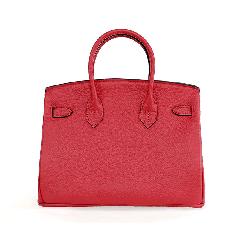 Platinum women's bag made of first layer cowhide leather, stylish and durable, featuring a sleek design from BACKUPMYFILESNOW.COM®.