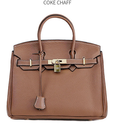 Platinum bag in first-layer cowhide leather for women, featuring a sleek design and premium craftsmanship.