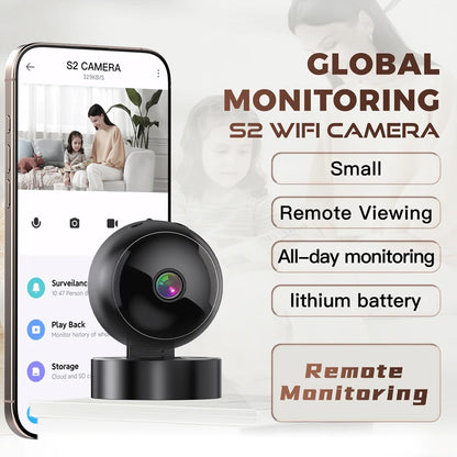 Smart 360° 4K WiFi security camera by BackupMyFilesNow.com capturing indoor outdoor surveillance with night vision and motion detection.