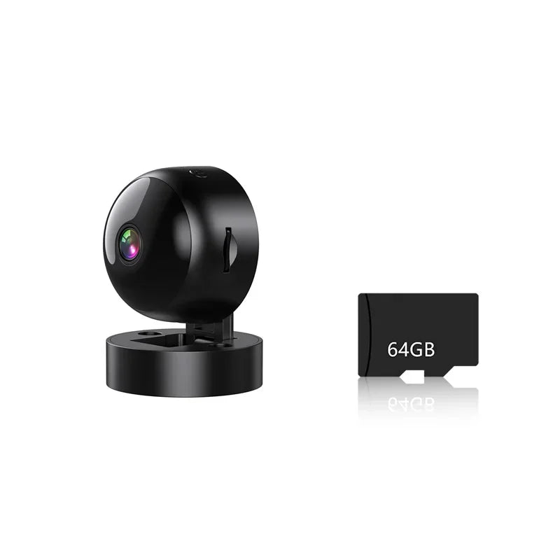 BackupMyFilesNow.com Smart 360° 4K WiFi security camera with night vision and motion detection for indoor and outdoor home surveillance.