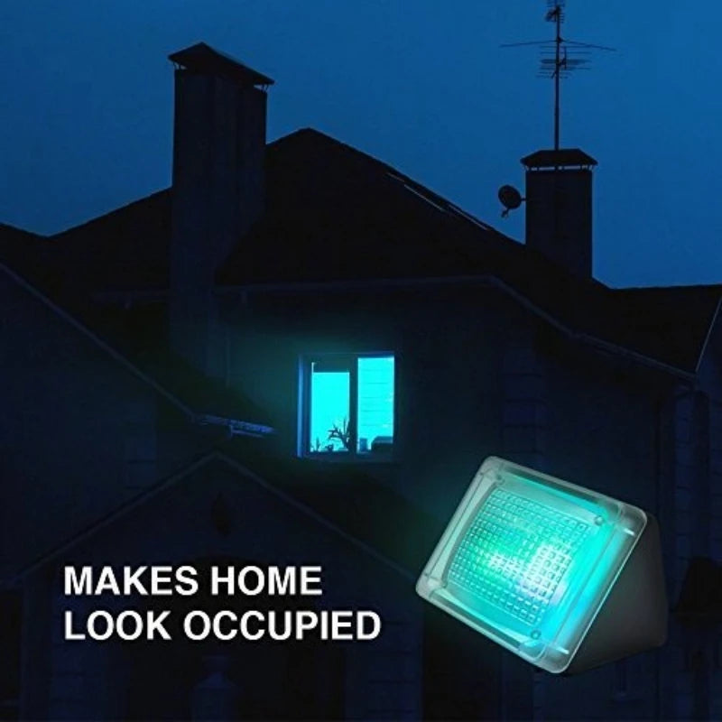TV Simulator Home Security Light with flashing LED, dusk sensor, and timer for anti-theft protection by BackupMyFilesNow.com