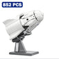 BackUpMyFilesNow.com SpaceX Dragon 2 spacecraft model building blocks, 852-piece set with spaceship cargo and educational toy design.