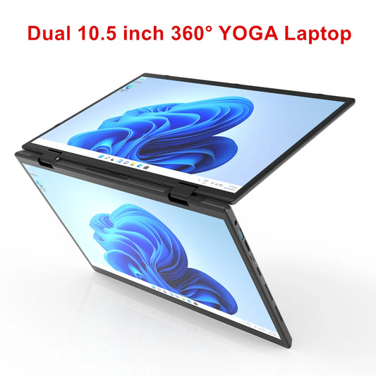 Topton L15 360° Yoga Laptop with stylus, 10.5-inch IPS touchscreen, Intel N95 dual-core, Windows 11, 2-in-1 tablet and notebook.
