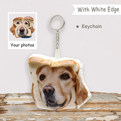 Custom pet 3D pillow of an ugly cat and dog from BackupMyFilesNow.com, personalized with pet photo, memorial gift, stuffed toy doll.