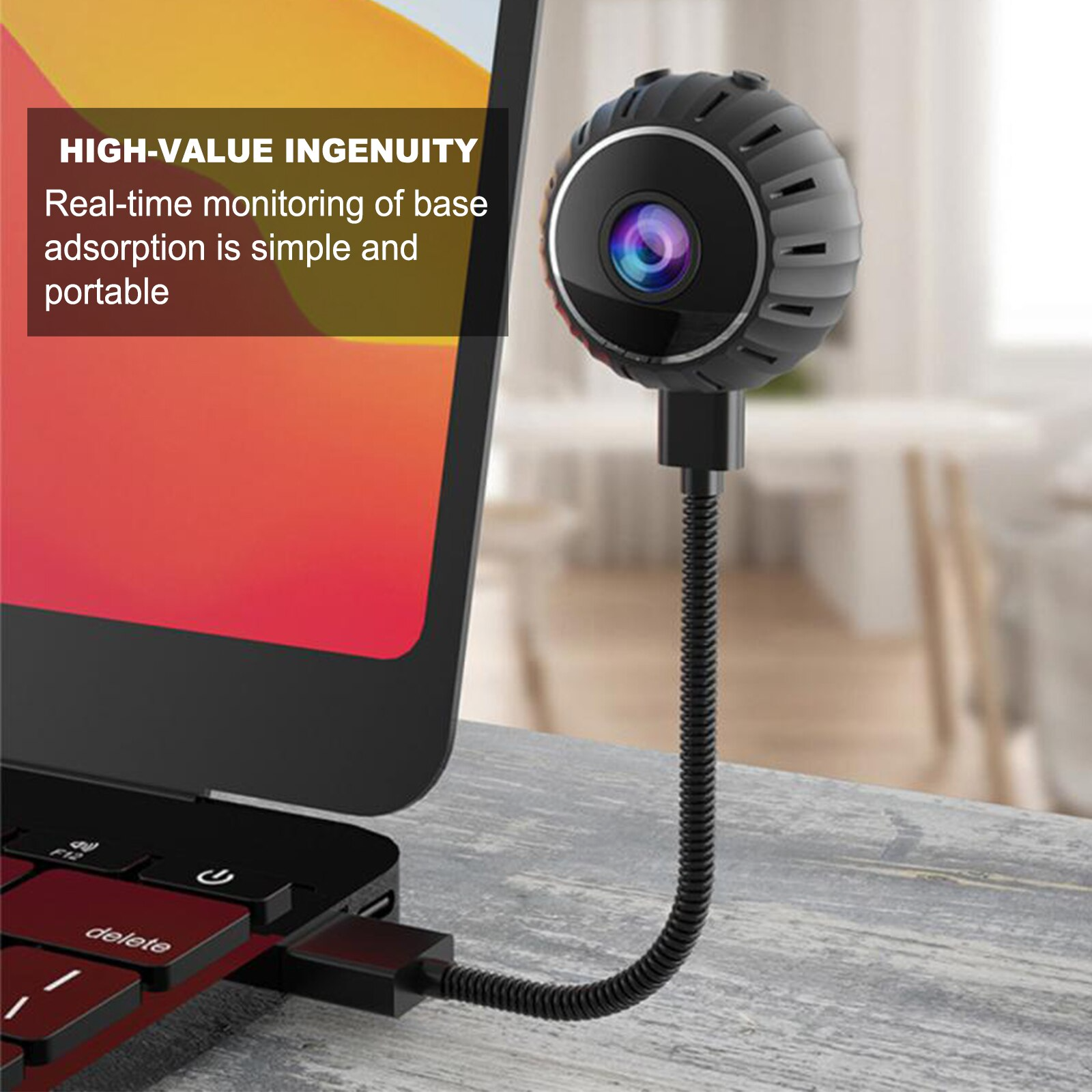 Mini hidden spy nanny camera by BackupMyFilesNow.com, wireless WiFi nanny cam with HD 1080P video and DVR for home security.