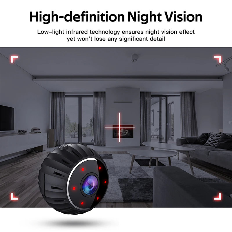 Mini hidden spy nanny camera by BackupMyFilesNow.com, wireless WiFi nanny cam with HD 1080P video and DVR for home security.