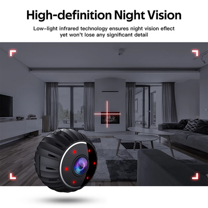 Mini hidden spy nanny camera by BackupMyFilesNow.com, wireless WiFi nanny cam with HD 1080P video and DVR for home security.