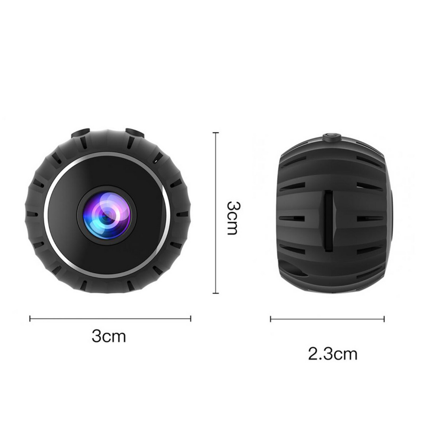 Mini hidden spy nanny camera by BackupMyFilesNow.com, wireless WiFi home security camera with HD 1080P video and DVR.