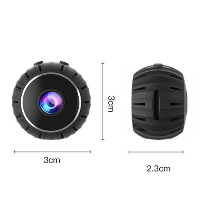 Mini hidden spy nanny camera by BackupMyFilesNow.com, wireless WiFi home security camera with HD 1080P video and DVR.