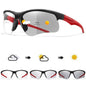 Photochromic sunglasses for men and women, outdoor sports eyewear, windproof cycling goggles, stylish and functional bike sunglasses.