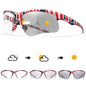 Photochromic sunglasses for men and women, outdoor cycling and MTB eyewear, windproof sports goggles with stylish design.