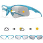 Photochromic sunglasses for men and women, outdoor sports eyewear, windproof bike goggles, ideal for cycling, running, and MTB.