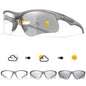 Photochromic sunglasses for men and women, outdoor sports eyewear, windproof cycling and MTB sunglasses with trendy style.