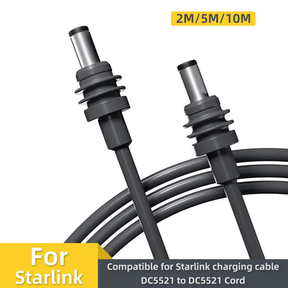 Starlink Mini power charging cable replacement, 10m waterproof DC male to DC male cord by BACKUPMYFILESNOW.COM®.