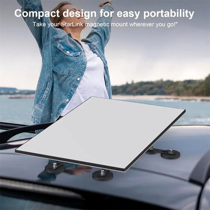 12 magnetic bases for Starlink Gen 3 roof mount kit, compatible with Starlink V3 dish for RVs and cars.