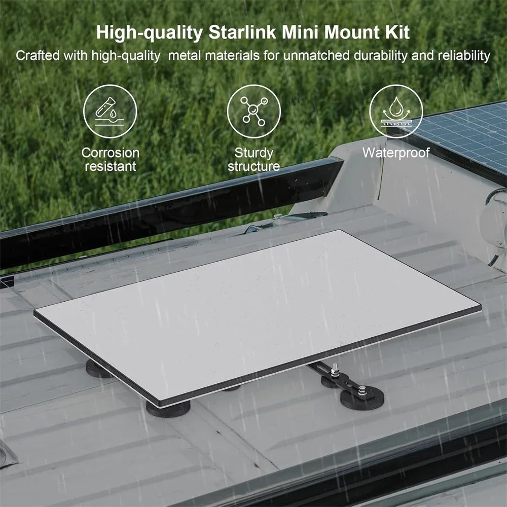 BackupMyFilesNow® 12 magnetic bases Starlink Gen 3 roof mount kit for RVs and cars, compatible with Starlink V3 dish.