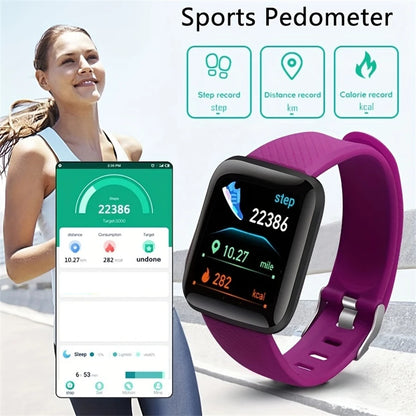 Silvery smartwatch for men and women with fitness monitor, message alerts, and electronic clock compatible with Android and iOS.