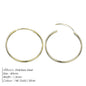 Gold-plated stainless steel large hoop earrings for women, stylish jewelry accessory perfect for Valentine's Day or everyday wear.