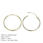 Gold-plated stainless steel large hoop earrings for women, stylish jewelry accessory perfect for Valentine's Day gift.