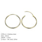 Gold-plated stainless steel large hoop earrings for women, stylish jewelry accessory perfect for Valentine's Day gift.