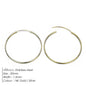 Gold-plated stainless steel large hoop earrings for women, stylish jewelry accessory perfect for Valentine's Day gift.