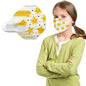 Set of 10 children's KN95 masks featuring fruit rainbow prints, 5-layer protection, outdoor cute strawberry design by BackupMyFilesNow.com