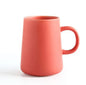 Large yellow ceramic coffee mug with personalized design, ideal for tea or coffee, featuring a comfortable handle and ample capacity.