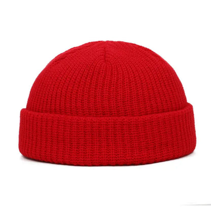 Yellow solid wool beanie cap, stylish winter knit hat for men and women, warm and trendy skullies by BackupMyFilesNow.com