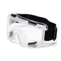 Yellow safety goggles with clear lenses, dust-proof and anti-splash protection, designed for laboratory and industrial eye safety.