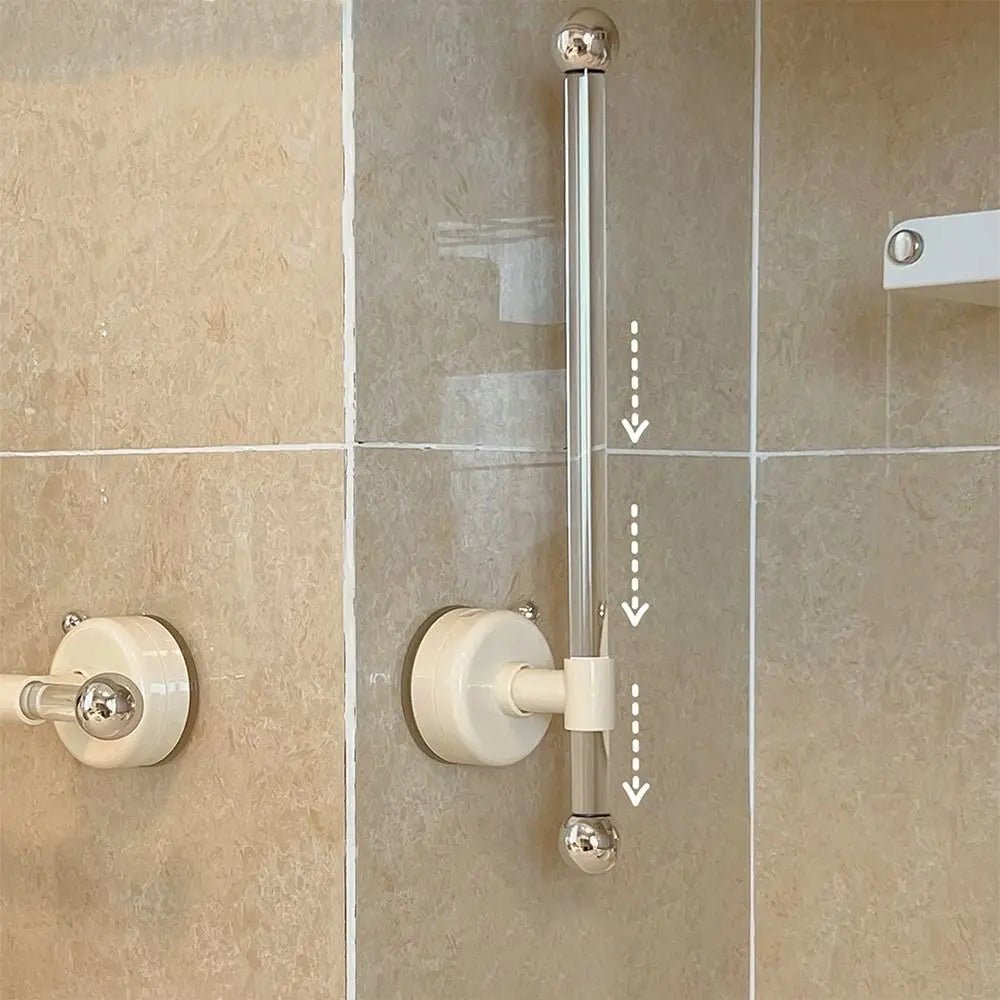 Yellow suction cup paper towel holder, wall-mounted, reusable, waterproof, space-saving tissue roll holder with no drilling.