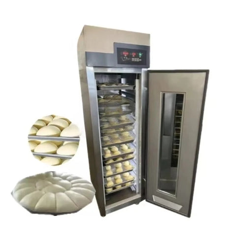 18-tray commercial baking dough proofer and bread maker by BackupMyFilesNow.com, showcasing trays and control panel for bread proofing.